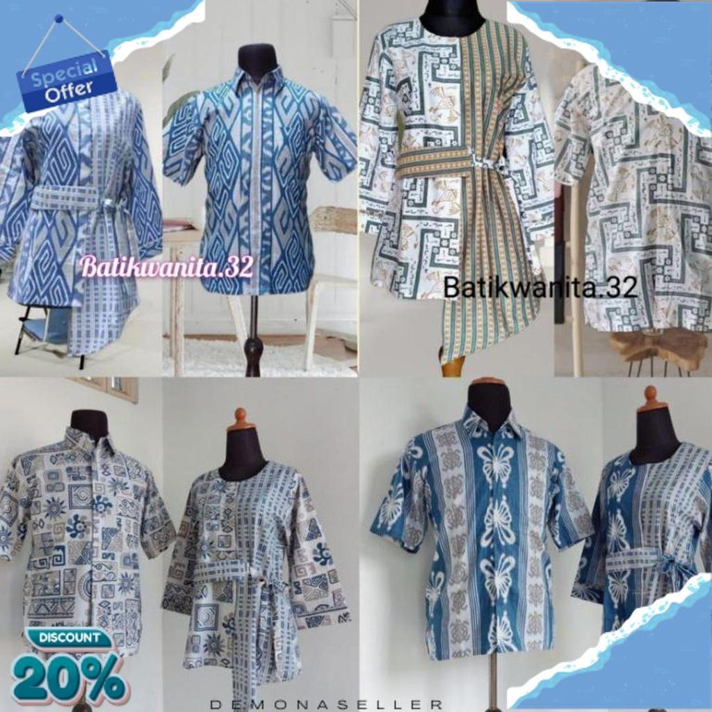 Batik Couple | Batik Couple Modern | Baju Batik Couple | Batik blose Couple Terbaru Diskon Imlek