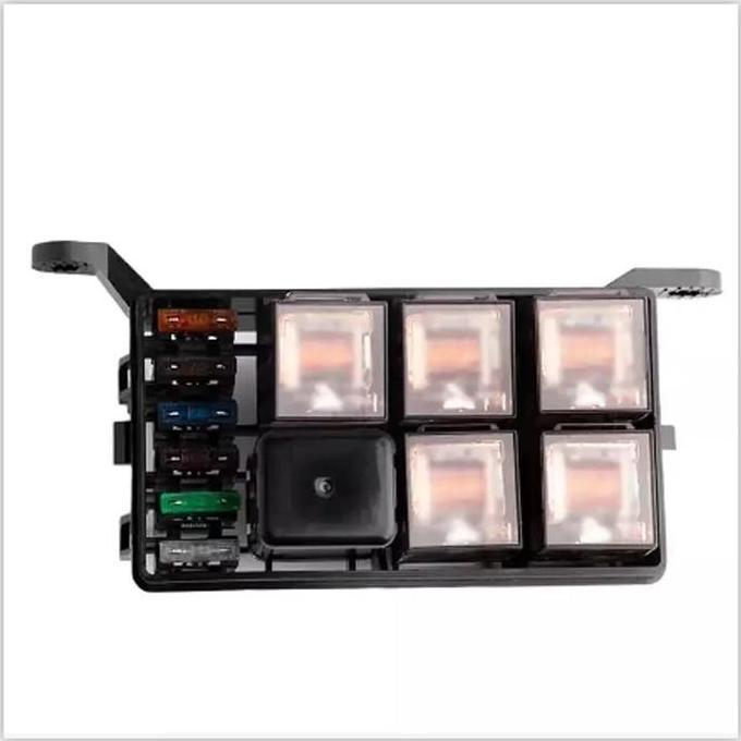 Promo Car Relay Fuse Block Holder Box Universal 6 Way Slot Blade Fuse Holder Box Relay Box DC 12V Di