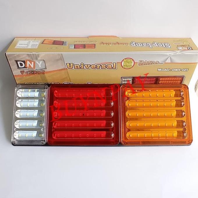 LAMPU STOP LAMP TRUK TRONTON FUSO UNIVERSAL LED DNY 105 FLASH 2PC Siap Proses 
