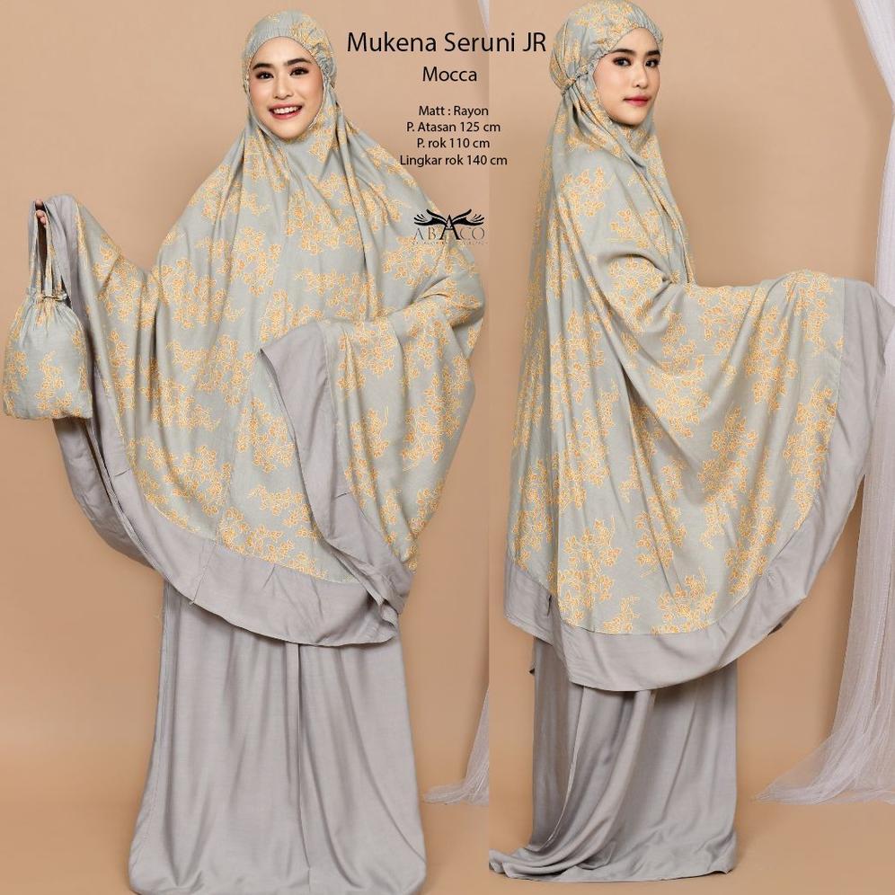 Viral  Mukena Bali Dewasa Jumbo Seruni Jr Rayon