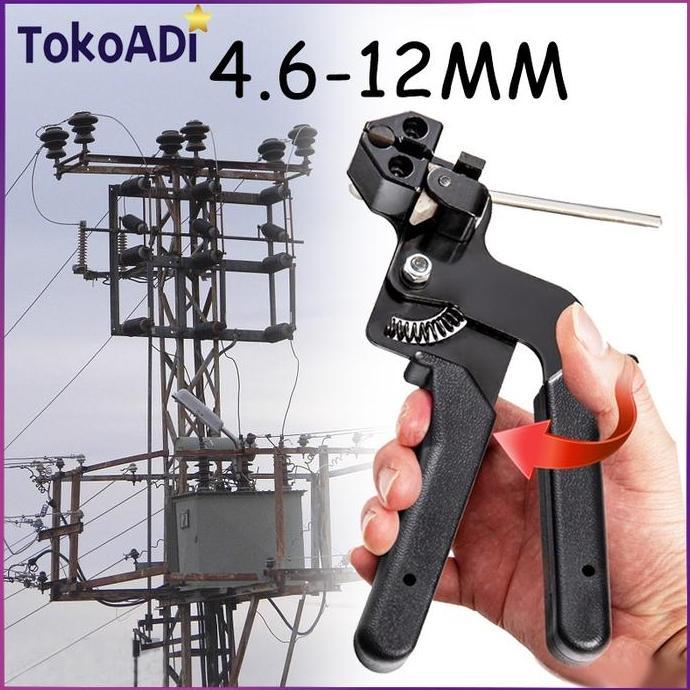 IDSTORE Cable Tie Gun Stainless Steel Ties Tensioner Cutter untuk Stainless Steel Cable Ties