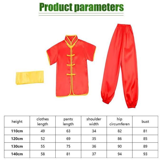 JALACA Kostum Imlek Anak Baju Kungfu Setelan Wushu Anak Lengan Panjang Tradisional China Cheongsam P