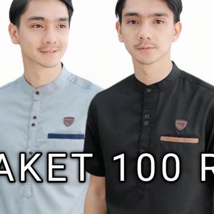 Baju Koko Pria Muslim Terbaru / Kemeja Muslim Polos Terlaris Bestseller/Kombinasi Batik Exclusive