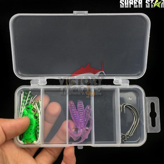Box Pancing Superstar BX-12 / BX-18 Clear Storage Box Aksesories Pancing Box Tamiya
