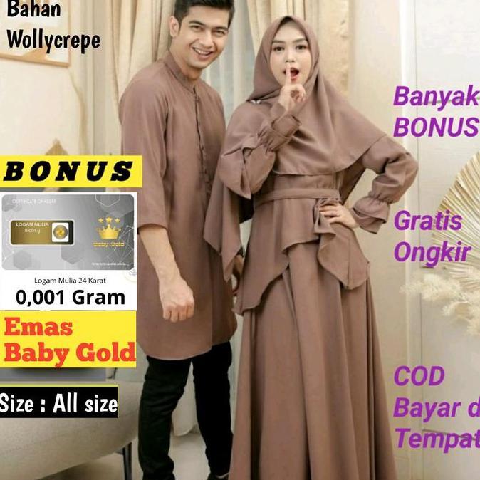 (( Free Emas Baby Gold )) Baju Couple Lebaran 2023 Ria Ricis Terbaru Cod Seluruh Indonesia Muslim