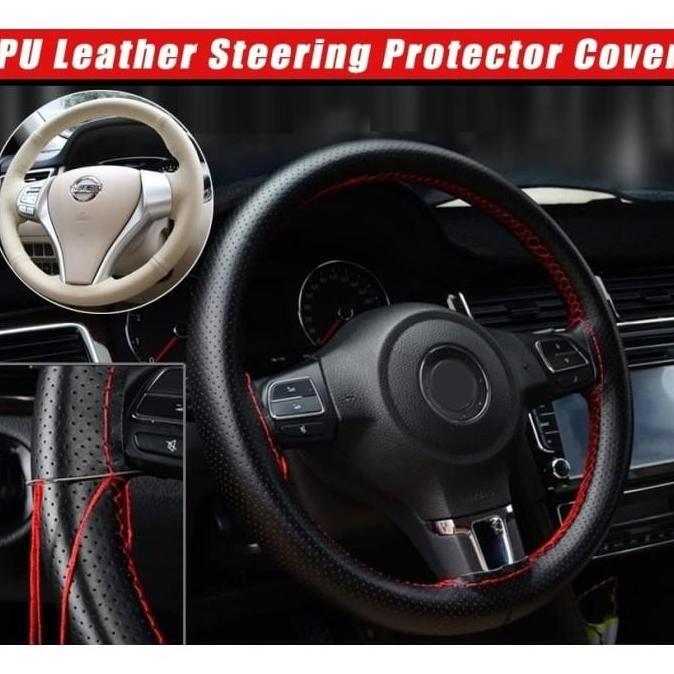 38cmDIY Dengan Alat Jahit Sarung Cover Stir/ Setir Mobil Kulit Asli