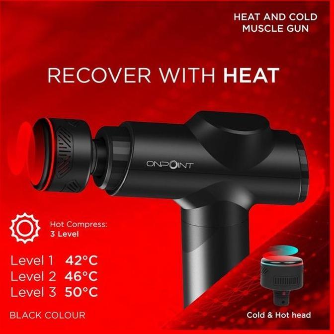 Peralatan Lari Onpoint Onpoint Forge Heat & Cold Muscle Gun Black Original Hxr-B330-A