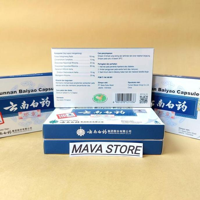 Osimosu- Yunnan Baiyao Isi 16 Capsule 100% Asli Dijamin