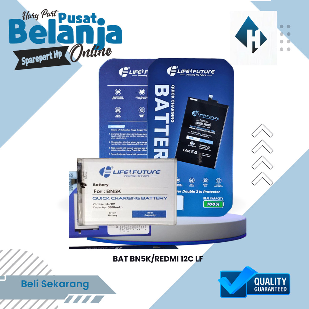 BATERAI BN5K / POCO X3NFC LIFE FUTURE ORIGINAL BERGARANSI