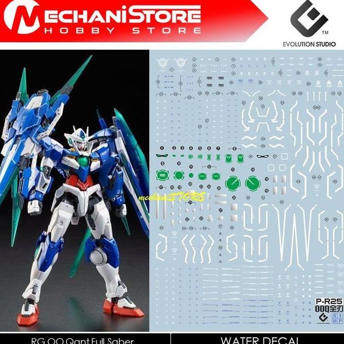 EVO Decal RG - RG25 00 Qan[T] Full Saber / OO Qant Full Saber