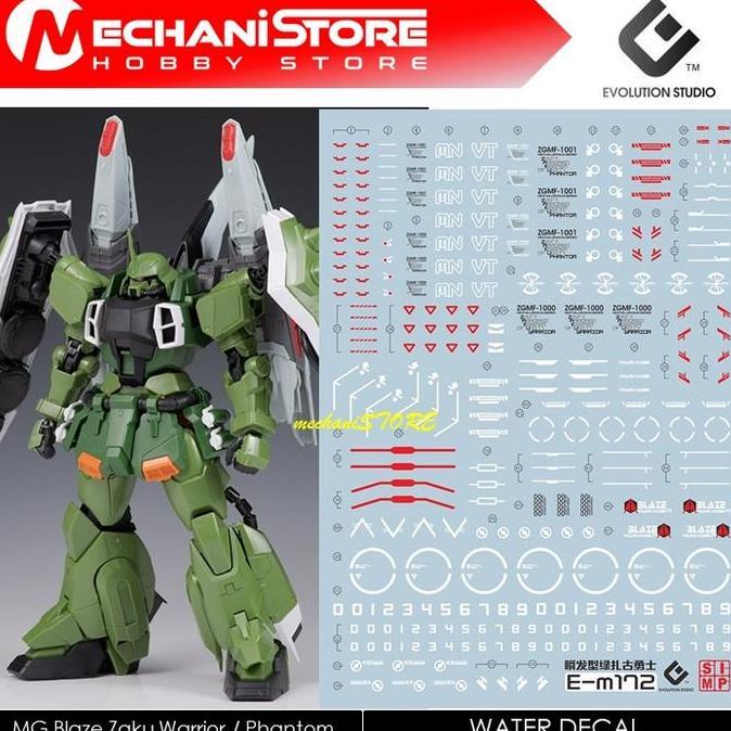 EVO Decal MG - MG172 Blaze Zaku Warrior / Blaze Zaku Phantom