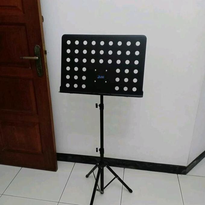 _dandirst - Stand Partitur stand book besar lubang-lubang Dudukan buku Musik stand besar