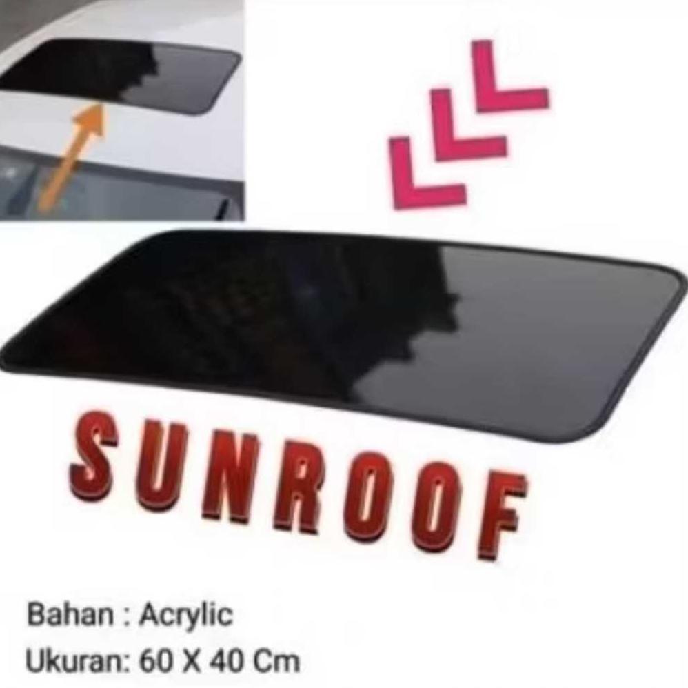 dummy sunroof ukuran 60x40 cm cocok untuk semua mobil ,avaza agya calya sigra dll.