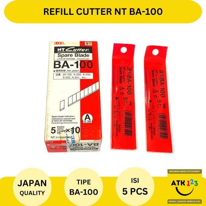 Isi Cutter / Refill Cutter / Pisau Cutter Merk NT BA-100 ASLI!!!