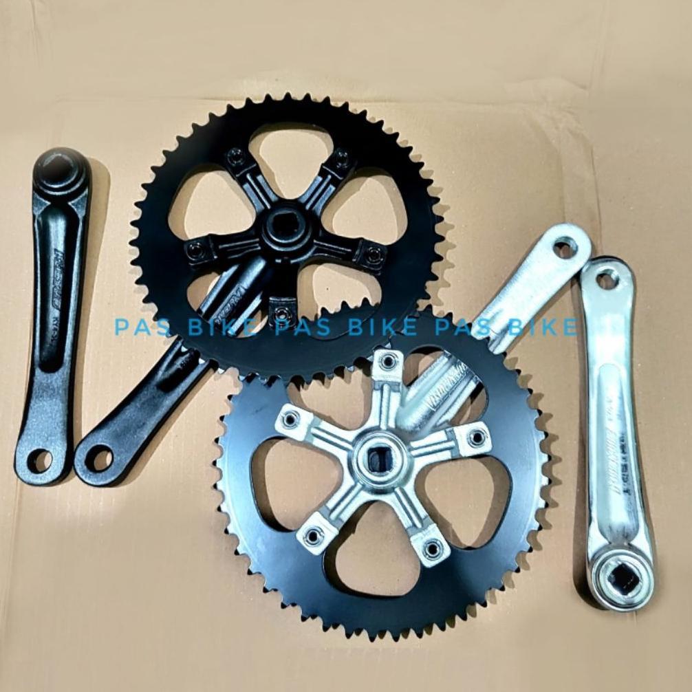 Crank Fixie 48T - 46T - 44T Exodus Alloy Jenis Bb Kotak