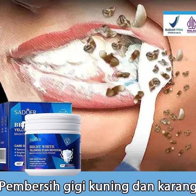 Penyegar Pemutih Gigi Dan Penghilang Karang Gigi Permanen Ampuh Memutihkan Gigi Kuning Membersihkan 