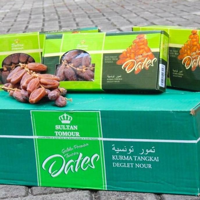 Kurma Tunisia Tangkai Sultan Tomour 12 kotak Ready
