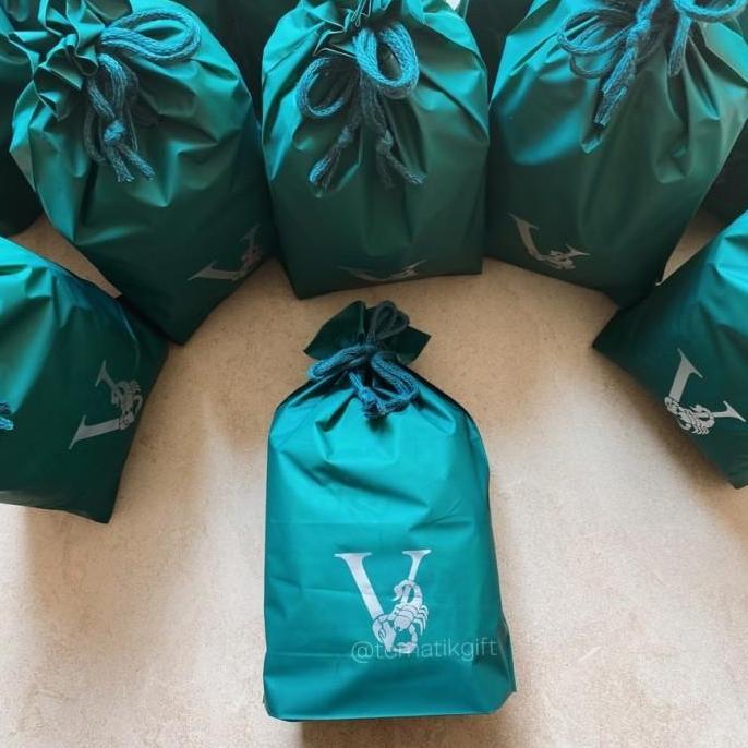 Tas Ultah Serut Pouch Goodie bag Ulang Tahun Souvenir Anak Premium