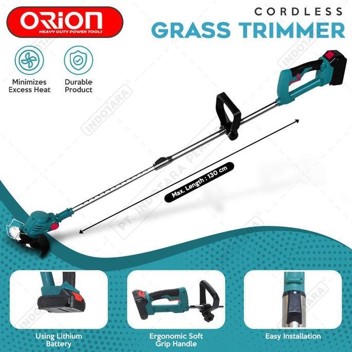 21V Mesin Potong Rumput Orion Cordless Grass Trimmer Pemotong Rumput Terlaris