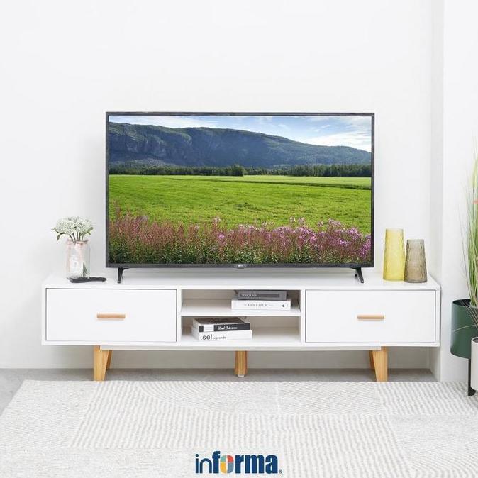 Informa Kimmy Rak Tv - Putih Meja Tv Bufet Tv Kabinet Minimalis Meja Panjang Tv