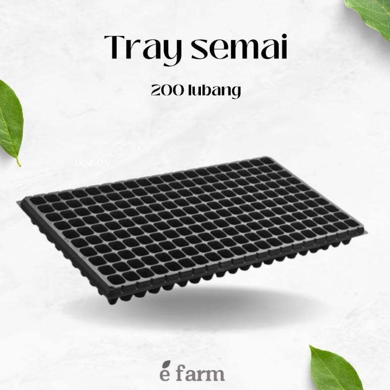 Bisa Cod Tray Semai Alat Semai 200 Lubang Dengan Ketebalan 1Mm ><