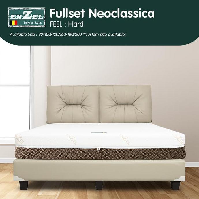 Full Set Kasur Latex Orthopedic Enzel Neoclassica Uk 90X200