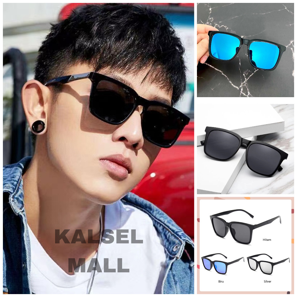 Frame Kacamata Viral Gaya Sunglases Keren Full Hitam Warna Pria Wanita Kaca Mata Retro Cassual Trend