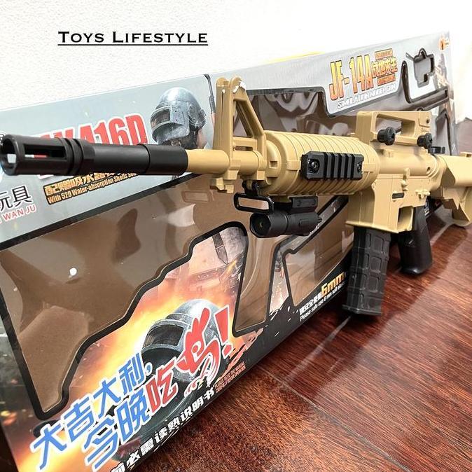 Mainan Tembakan Water Gel Gun WGG HK416D Kokang Spring Shell Ejecting