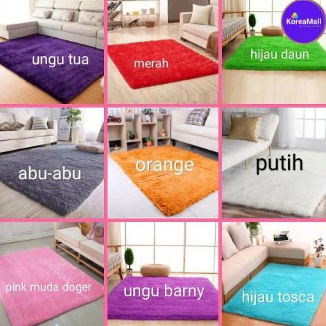 Karpet bulu KOREA IMPORT 200x150 rasfur lembut surpet / kasur TERMURAH