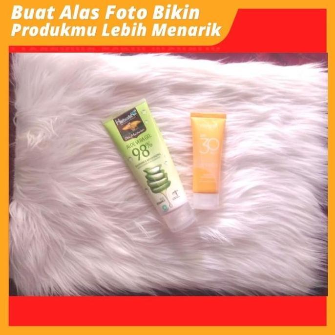 Alas Foto Bulu Korea Putih Rasfur Karpet Bulu Foto Bayi Baby Produk