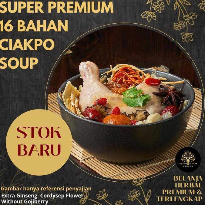 Clearx- Premium Tim Ayam Ginseng Terlengkap 16 Bahan Ciapo Chicken Herbal Soup