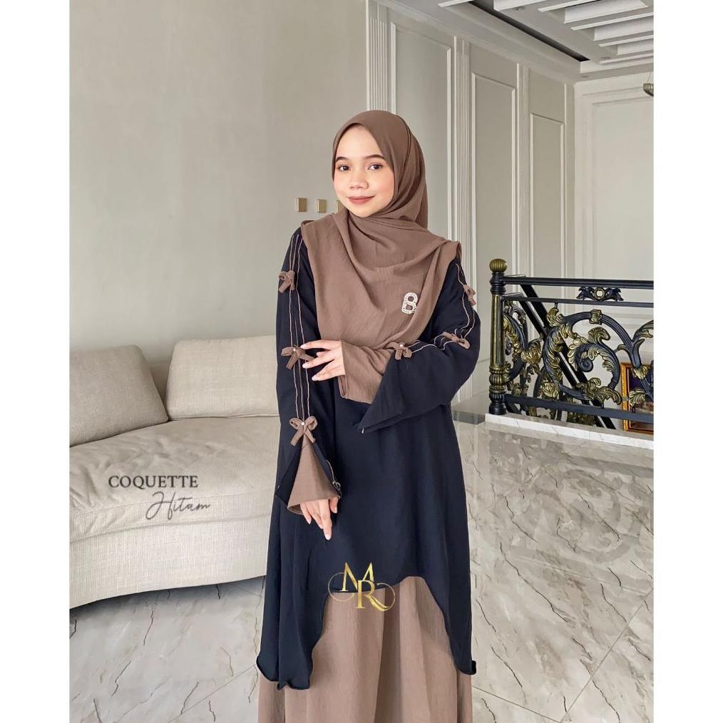TERBARU Setelan Baju Rok Hijab Pasmina Syari Wanita Kekinian LD 115 | Baju Muslimah Busui Friendly |