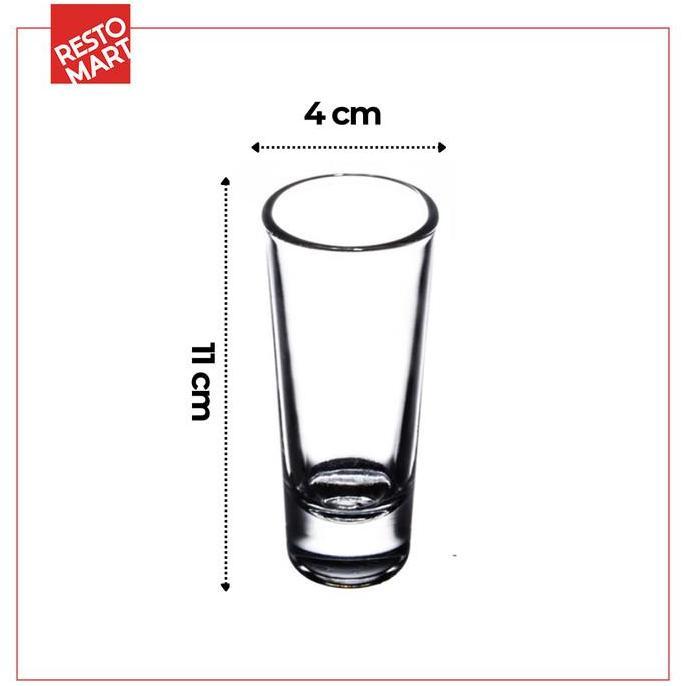 Sedia Gelas Kaca 59 Ml / Tequila Shooter 2 Oz Libbey Kaca (2063038) (F4) | Original 100%