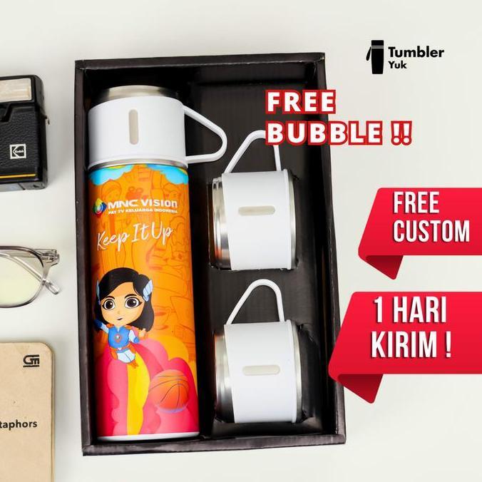 Saveme- Tumbler Stainless Custom Insulated Vacuum Flask Set Print Uv Kopi