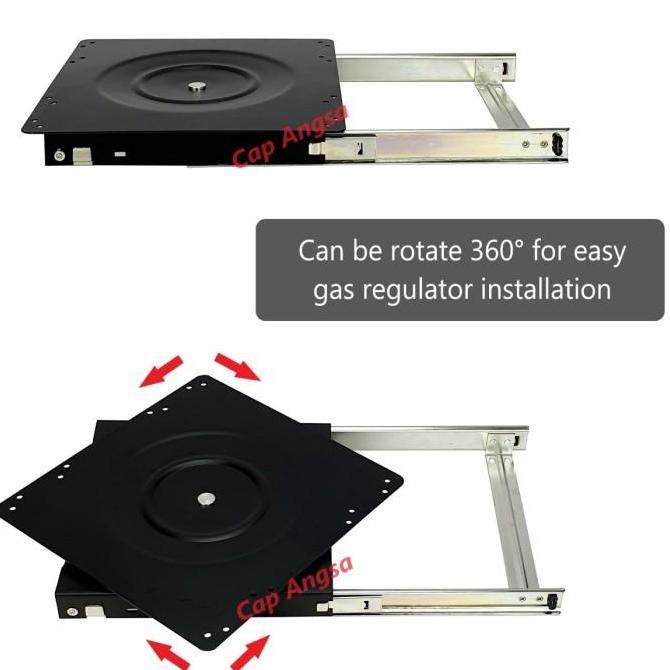 YG4 SLIDING GAS RACK TATAKAN GAS RODA ELPIJI RODA LPG ALAS TABUNG GAS RAK