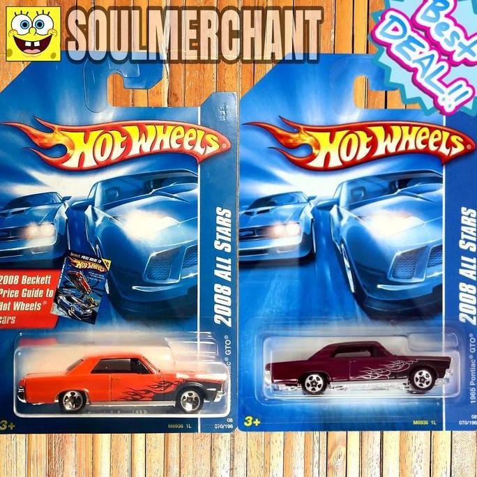 Hot Wheels 1965 Pontiac GTO Orange Marun Diecast Muscle Car