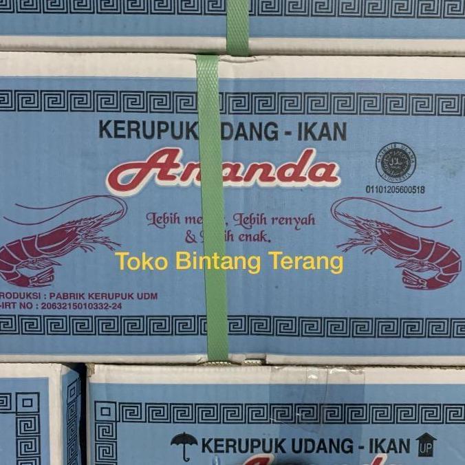 Kerupuk/Krupuk Udang Ikan Ananda Gondang Besar 1 Dus/Karton/Bal 6 kg BS