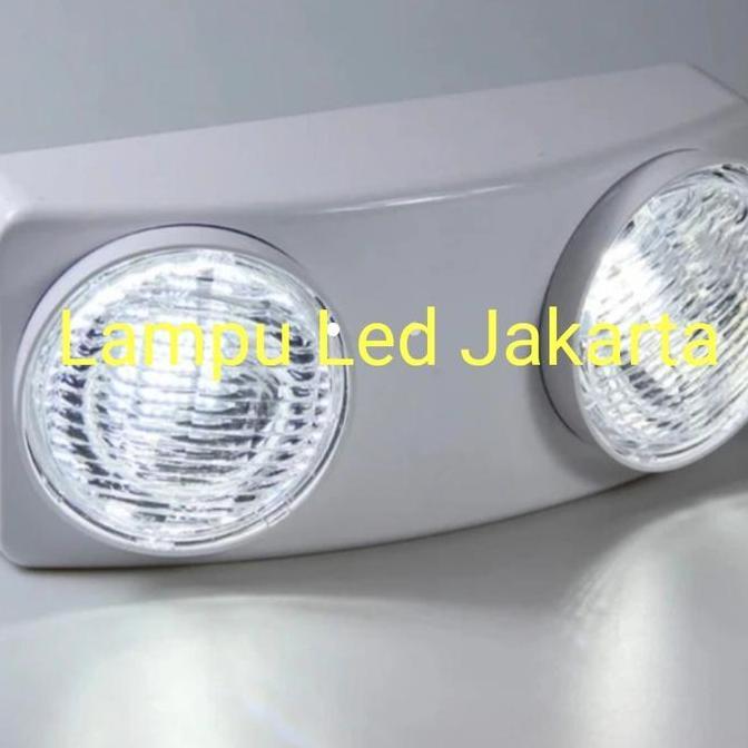 LAMPU LED EMERGENCY DINDING 2MATA 6WATT. EMERGENCY MATA KUCING 2 MATA terlaris