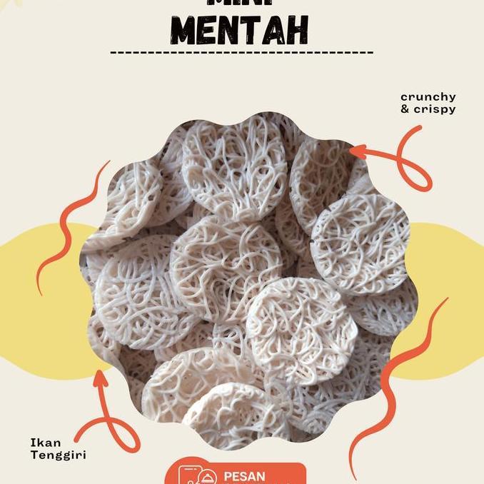 Kerupuk Palembang Mini Mentah