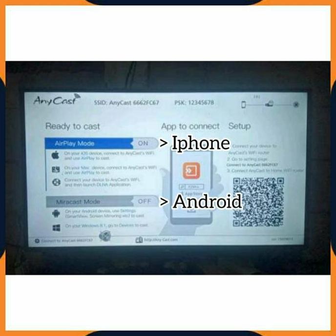[COD] ANYCAST DONGLE WIFI / ALAT PENYAMBUNG HP KE TV / WIRELESS DONGEL MIRACAST DLNA MEDIA PLAYER / 