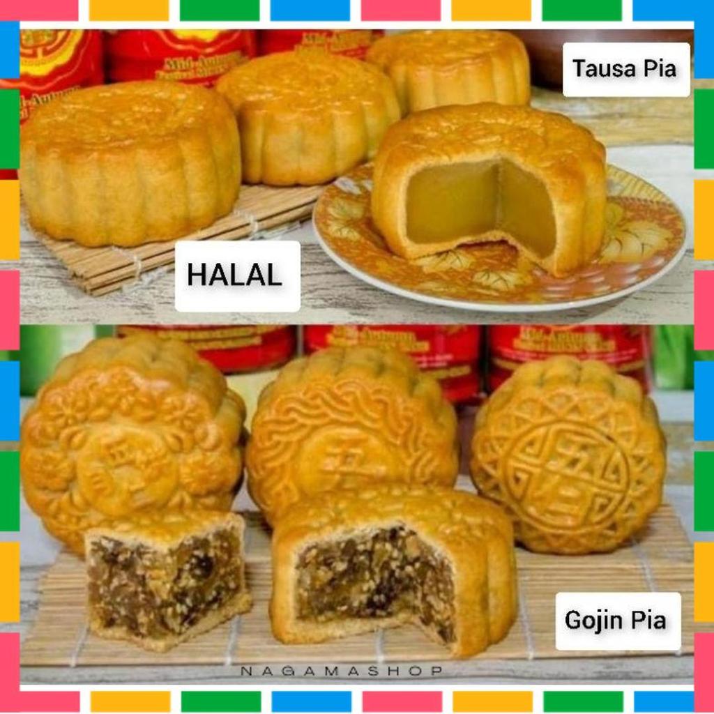 Kue Bulan Halal / Gojin Pia / Tausa Pia / Kue Bulan Singkawang / Makau Pia Junchoi / Makaupia / Moon