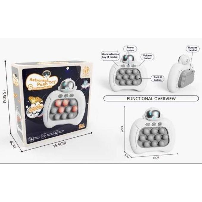 (Free Baterai) Quick Push Game Electronic Pop Light Up / Mainan Anak Quick Push Game Pop IT / Game C