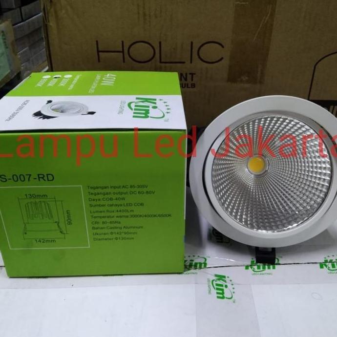 downlight COB 40watt 40w. lampu downlight inbow 40watt bisa adjust ready