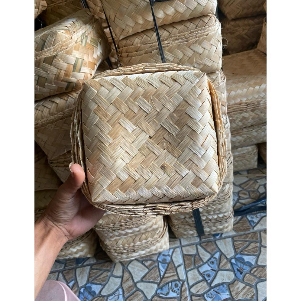 Besek Bambu 15X15 Besek Daging Besek Nasi Dll