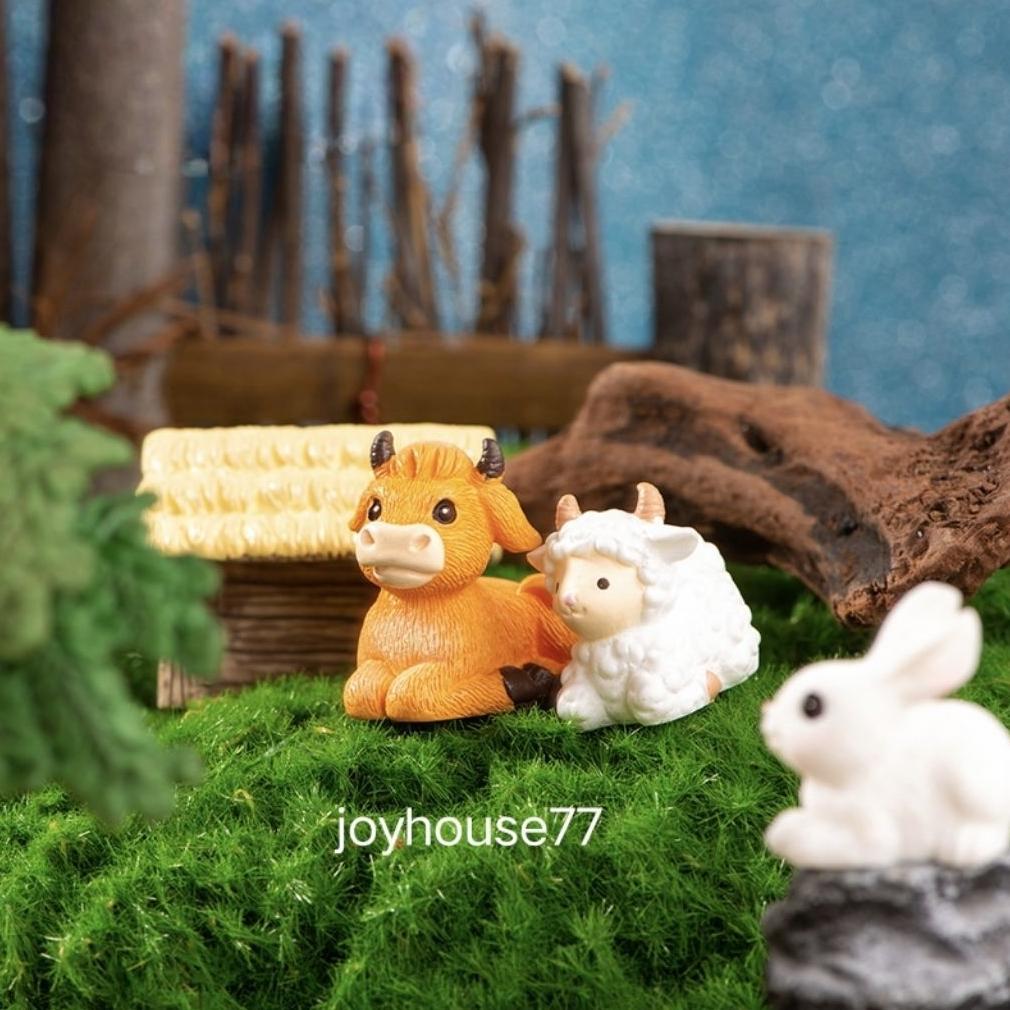 Bisa Cod Miniatur Hewan Ternak Kandang Sapi Domba Kambing Babi Ayam Telur Pertanian Desa Bebek Kelin