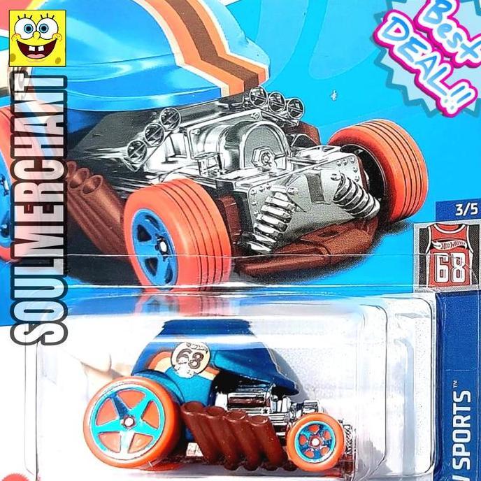 Hot Wheels Head Gasket Biru Helm Hotrod