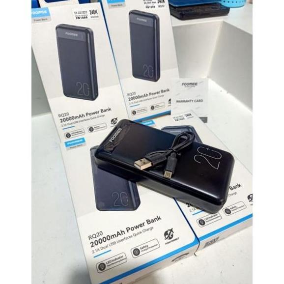 POWER BANK Foomee FAST CHARGING 20.000 mAh RQ20 dual USB 2.1A MAX