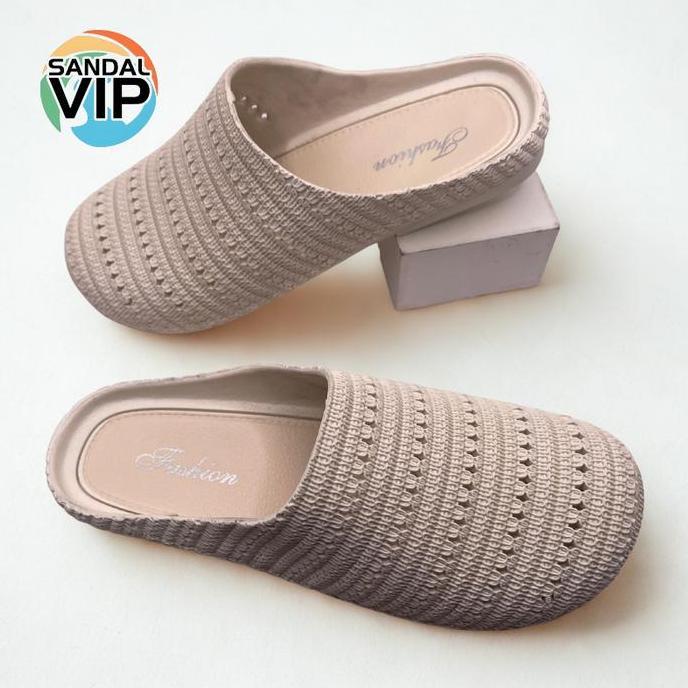 DY109 - Sandal Slop Anti Slip Sendal Karet Sandal Flat Jaring Jaring Sandal templek kekinian wanita 