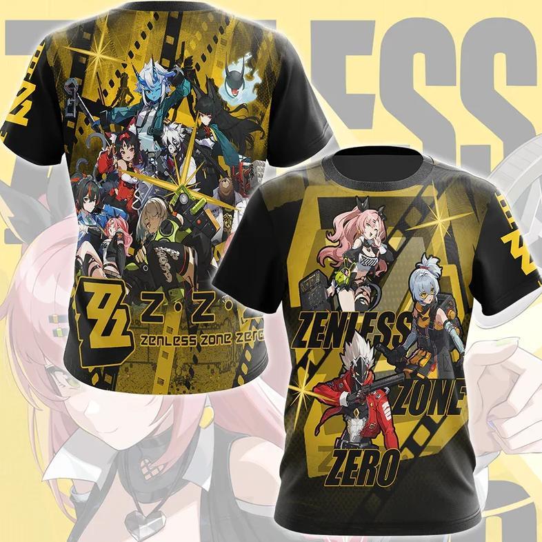 Popular ARPG Game Zenless Zone Zero 3D Print Men Women Casual Fashion Oversized Short Sleeve T Shirt