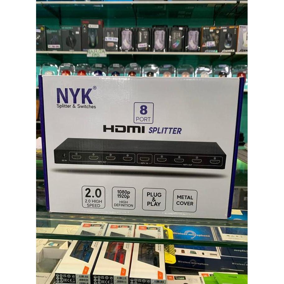 NEW NYK HDMI Splitter 8 port spliter 8port - NYK-HD